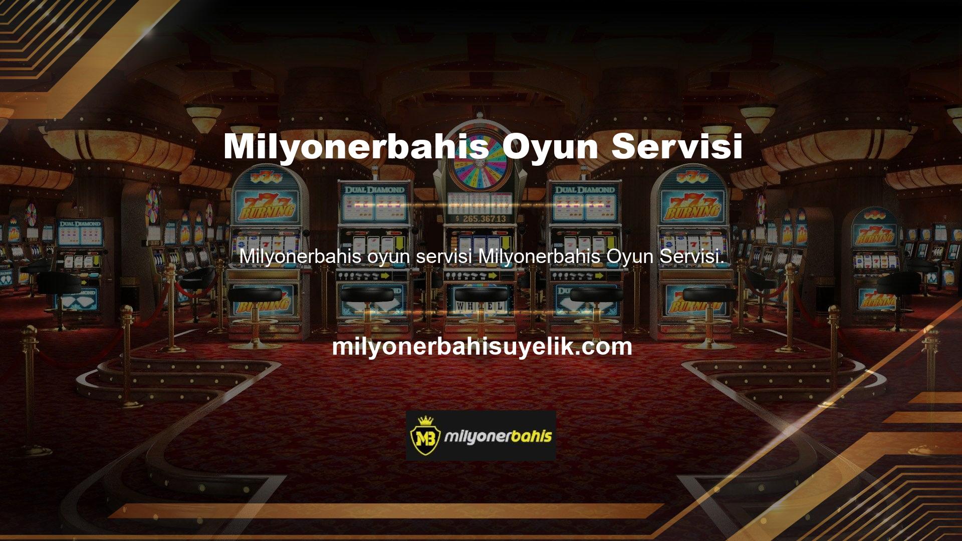 Milyonerbahis hizmette üyeye sunulan tüm çevrimiçi casino seçeneğini içerir ve girdi prosedürü değiştikçe bu seçeneği ülkemizde kullanmaya devam eder
